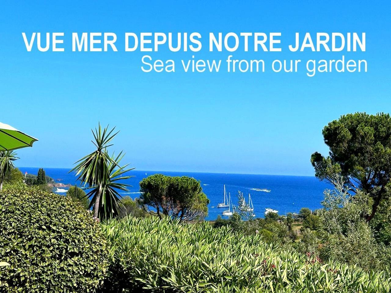 Dans Un Cadre D'Exception, Vue Mer Panoramique A Agay Cote D'Azur, Village Vacances Cap Esterel, T2 Avec Jardin, Golf, Climatisation, Wifi, 5 Piscines Saint-Raphaël Exteriér fotografie