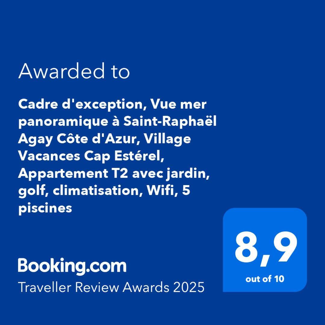 Dans Un Cadre D'Exception, Vue Mer Panoramique A Agay Cote D'Azur, Village Vacances Cap Esterel, T2 Avec Jardin, Golf, Climatisation, Wifi, 5 Piscines Saint-Raphaël Exteriér fotografie